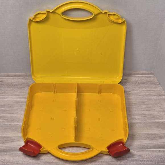 Lego Travel Cases Lot of 2 Storage Container Plastic Case Carry Bin w/ Dividers - Picture 7 of 7